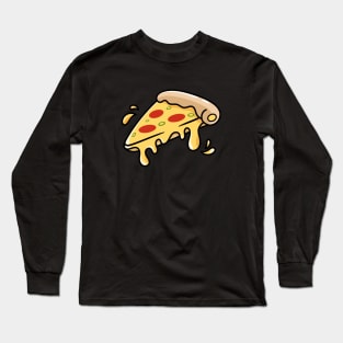 Pizza Slice Cartoon Long Sleeve T-Shirt